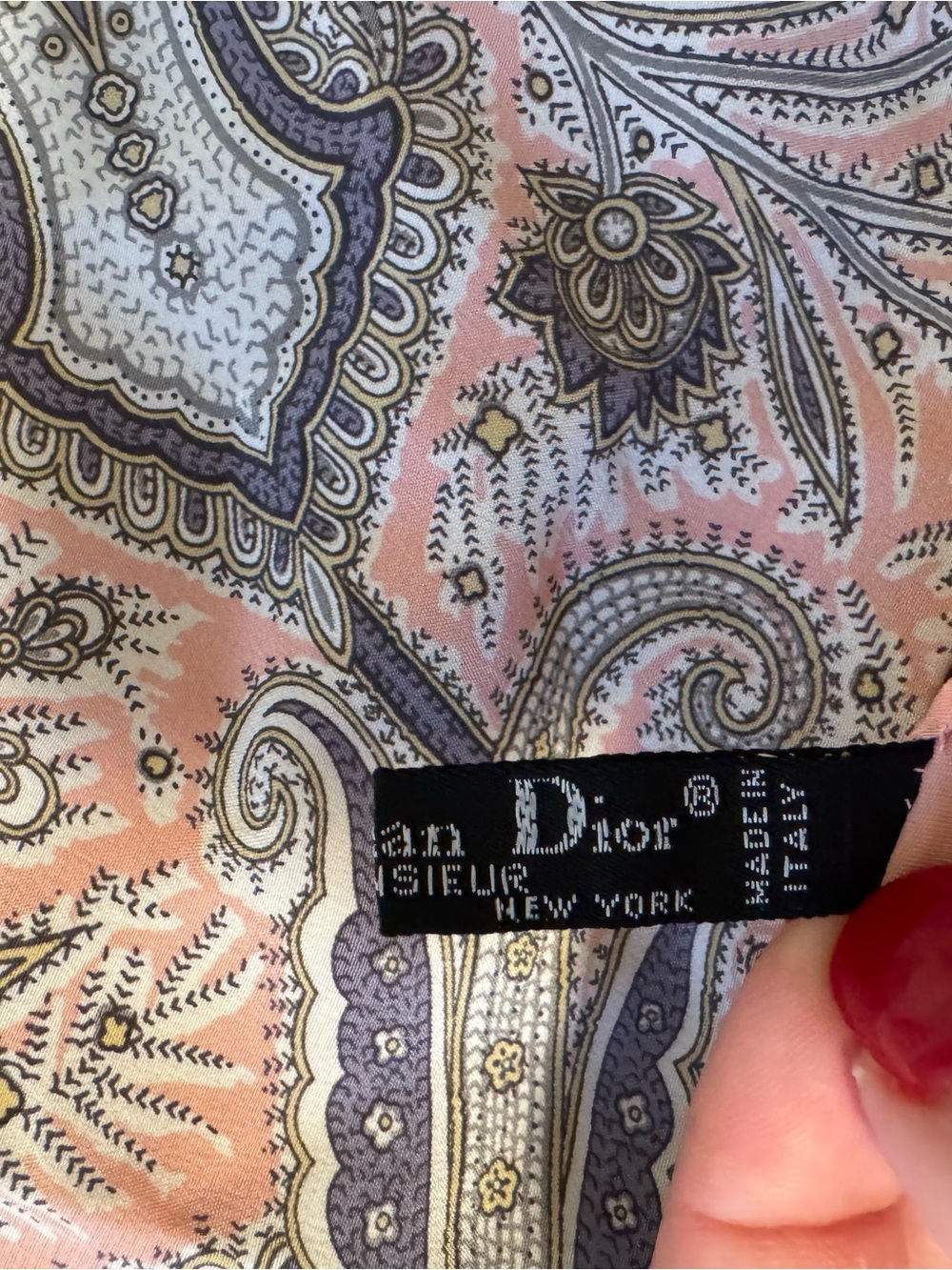 Dior silk scarf - Picture 2 of 4